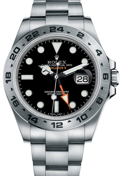 Replica horloge Rolex Explorer ll 03 (42mm) 216570 Zwarte wijzerplaat-904L staal-Automatic-Top kwaliteit!