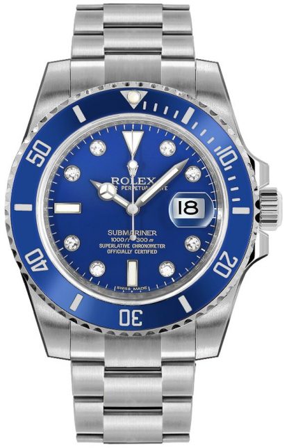 Replica horloge Rolex Submariner 15 Date (41mm) Date 126610LN Blue Diamonds- Automatic-Top kwaliteit!