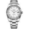 Replica horloge Rolex Datejust ll 15 (41mm) 126334 Romans Oyster band White dial-Automatic-Top kwaliteit!
