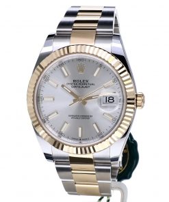 Replica horloge Rolex Datejust ll 25 126333 (41mm) Silver dial Oyster band/Automatic-Top kwaliteit!