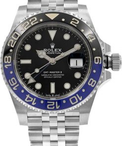 Replica horloge Rolex Gmt-Master ll 03(40mm) 116710BLNR Batman blauw/zwart Jubilee band-Automatic-