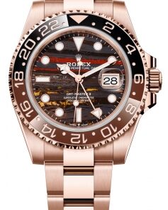 Replica horloge Rolex Gmt-Master ll 04 (40mm) 126715CHNR Tiger Iron Oyster Everose gold-Automatic-Top kwaliteit!