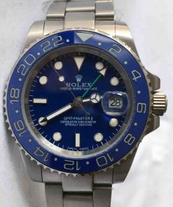 Replica horloge Rolex Gmt-Master ll 06 (40mm) 116710ln blauw Oyster band-Automatic