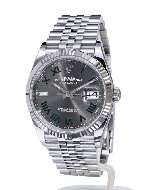 Replica horloge Rolex Datejust 39 (36mm) 126234 Jubilee Steel Slate Roman Wimbledon-Automatic-Top kwaliteit!