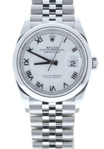Replica horloge Rolex Datejust ll 31 (41mm) (Jubilee band) Witte wijzerplaat Romans-Automatic-Top kwaliteit!