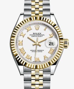 Replica horloge Rolex Datejust Dames 001 (28mm) 279173 Witte wijzerplaat/ Jubilee band-Automatic-Top kwaliteit!