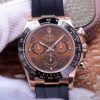 Replica horloge Rolex Daytona 02 cosmograph (40mm) 116515LN Oysterflex-band-everose Gold Chocolate-Automatic-Top kwaliteit!
