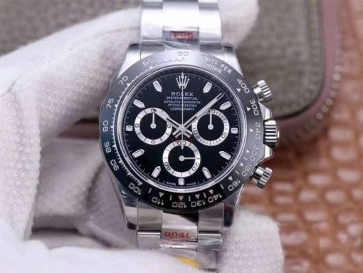 Replica horloge Rolex Daytona 03 cosmograph (40mm) 116500LN Zwarte Cerachrom bezel-Automatic-Oystersteel-staal-Top kwaliteit!