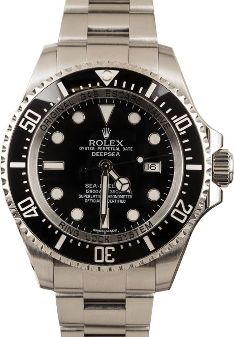 Replica horloge Rolex Sea Dweller 01 Deepsea (44mm) 126660 Zwarte wijzerplaat (Staal)-Top kwaliteit!