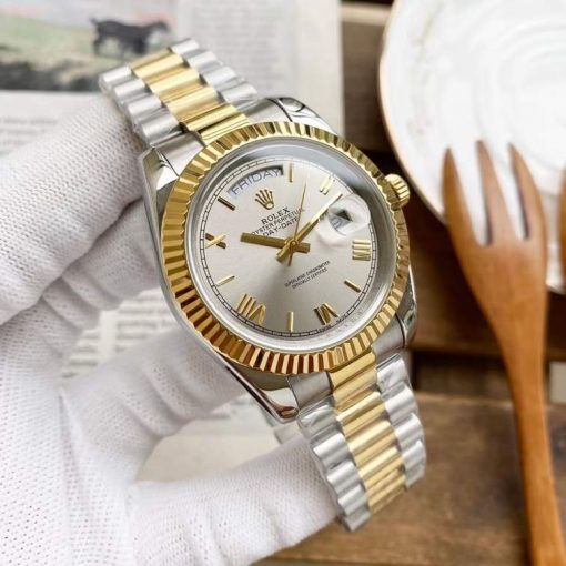 Replica horloge Rolex Day-Date 19 (40mm) (Bi-color ) 228238 president band Automatic
