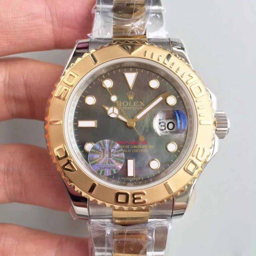 Replica horloge Rolex Yacht master 03 (40mm) 126621 Oystersteel-staal-Rose gold Chocolate Bi-Color-Automatic-Top kwaliteit!