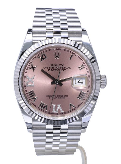 Replica horloge Rolex Datejust 42 (36mm) 126234 Jubilee Steel Pink Diamond Dial-Automatic-Top kwaliteit!