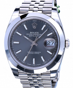 Replica horloge Rolex Datejust 21 (41mm) 126300 Jubilee (Grijze wijzerplaat) Wimbledon Grey Rhodium-Automatic-Top kwaliteit!