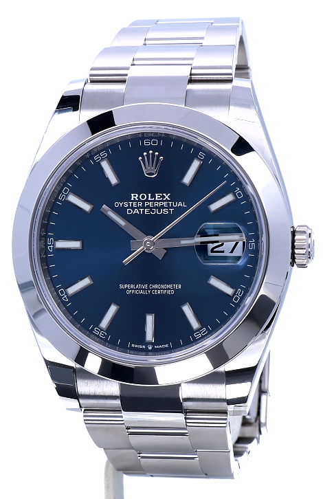 Replica horloge Rolex Datejust 19 (41 mm) 126300 Oyster (Blauwe wijzerplaat)Automatic-Top kwaliteit!