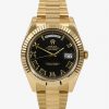 Replica horloge Rolex Day-Date 03 (40mm) 228235 Zwarte wijzerplaat (Gold) Romans (President band) Automatic-Top kwaliteit!