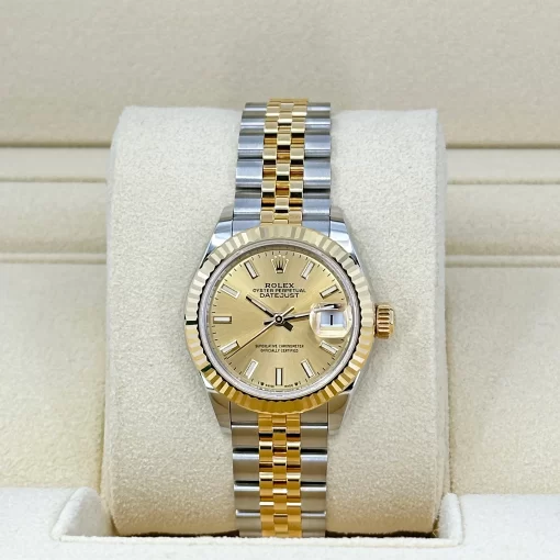 Replica horloge Rolex Datejust Dames 004 (28mm) 279173 Jubilee band Bi-color Champagne dial-Automatic