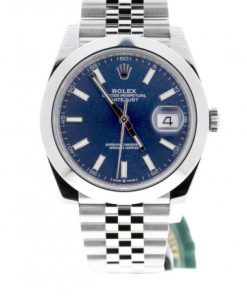 Replica horloge Rolex Datejust ll 29 126300 (41mm) (Blue Dial) Jubilee band (Automatic) Top kwaliteit!