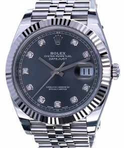 Replica horloge Rolex Datejust ll 25/2 126334 (41mm) Rhodium Grijze wijzerplaat Jubilee band-Automatic-Top kwaliteit!