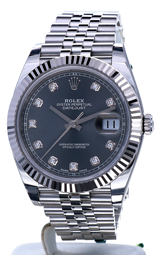 Replica horloge Rolex Datejust ll 25/2 126334 (41mm) Rhodium Grijze wijzerplaat Jubilee band-Automatic-Top kwaliteit!