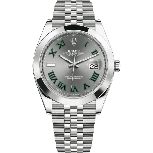 Replica horloge Rolex Datejust 28/2 126300 (41mm) Wimbledon Grijze wijzerplaat, Jubilee band/ automatic/ Romans/ -Top kwaliteit!