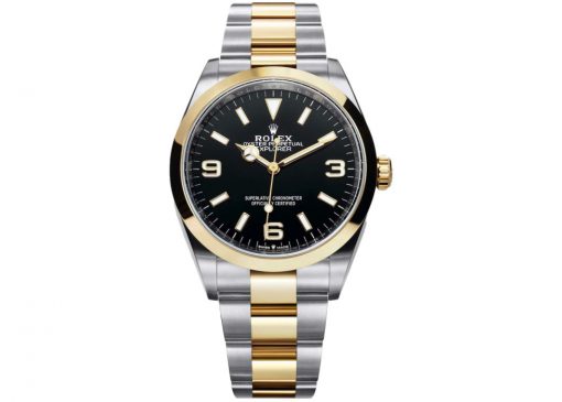 Replica horloge Rolex Explorer 02 (36mm) 124273 Zwarte wijzerplaat Top kwalteit/ Automatic/ Bi-color-Top kwaliteit!