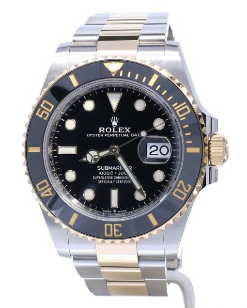 Replica horloge Rolex Submariner 02/3 (41mm) 126613LN Bi-color Zwart-Automatic-Top kwaliteit!