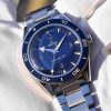 Omega Seamaster steel blue dial
