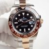 Replica horloge Rolex Gmt-Master ll 09/2 (40mm) 126715CHNR Bi-color Rose Gold Root beer -Automatic-Top kwaliteit!