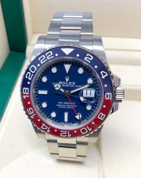 Replica horloge Rolex Gmt-master ll 01/1 (40mm) 126719BLRO Pepsi cola rood/blauw Oyster band automatic -Top kwaliteit!
