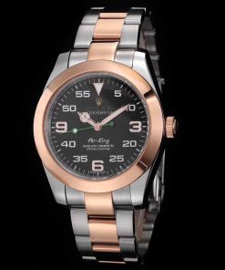 Replica horloge Rolex Air King 02 (40mm) 116900 (2021) Bi color Rose gold Oyster band-Automatic-Top kwaliteit!