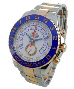 Replica horloge Rolex Yacht master ll 08 (44mm) 116681 bidirectioneel draaibare bezel 18K Everose Gold-Oyster-band-Automatic-Top kwaliteit!