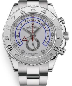 Replica horloge Rolex Yacht master ll 08 (44mm) 116689 bidirectioneel draaibare bezel 18K Witgoud-Platina-Oyster-band-Automatic-Top kwaliteit!