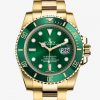 Replica horloge Rolex Submariner 16 Date (40mm) 116618LV (Gold) Automatic-Top kwaliteit!