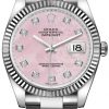 Replica horloge Rolex Datejust 48 (36mm) Roze parlemoer (Oyster band) Diamonds 116234(Automatic) Top kwaliteit!
