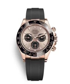 Replica horloge Rolex Daytona 28/2 cosmograph (40mm) 116519LN automatic Everose goud-Oysterflex-Top kwaliteit!