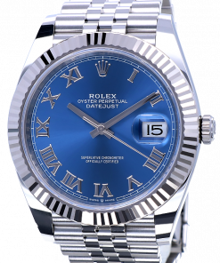 Replica horloge Rolex Datejust ll 17/4 (41mm) (Jubilee band) 126334 Blue Romans(Automatic) Top kwaliteit!