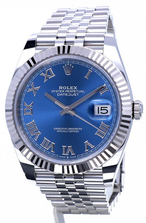Replica horloge Rolex Datejust ll 17/5 (41mm) (Jubilee band) 126334 Blue Romans(Automatic) Top kwaliteit!