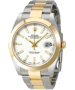 Replica horloge Rolex Datejust ll 55 (41mm)Bi-color (Oyster band) 126303 (Automatic) Witte wijzerplaat Top kwaliteit!