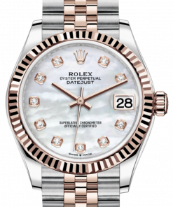 Replica horloge Rolex Datejust 40/2 (31mm) 278271 (Jubilee band) Bi-color Mother of pearl Diamond wijzerplaat-Automatic-Top kwaliteit!
