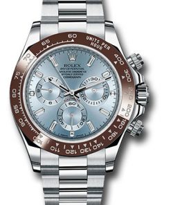 Replica horloge Rolex Daytona 06/1 cosmograph (40mm) Ice Blue platina 116506-Oystersteel-staal-Automatic-Top kwaliteit!