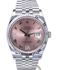 Replica horloges Rolex Datejust 003 (36mm) 126234 Salmon Pink Swiss Eta 3135 25 jewels automatic automatic Hoogste kwaliteit!