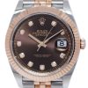 Replica horloge Rolex Datejust ll 59 (41mm) 126331 Rose gold 18K Chocolate Diamonds(Jubilee band) (Automatic) Bruine wijzerplaat- Top kwaliteit!
