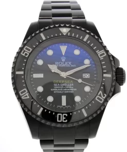 Replica horloge Rolex Sea Dweller 10 Deepsea (44mm) Black Boc Coating Oyster 116660 Blue James Cameron Automatic top kwaliteit!