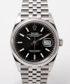 Replica horloge Rolex Datejust ll 17/5 (36 mm) 126200  zwarte wijzerplaat  Jubilee band Automatic/ Top kwaliteit!