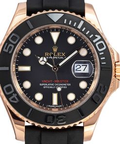 Replica horloge Rolex Yacht-master 14 -268655 (37mm) Oysterflex-band Everose Gold -Oysterflex-band Automatic-Top kwaliteit!