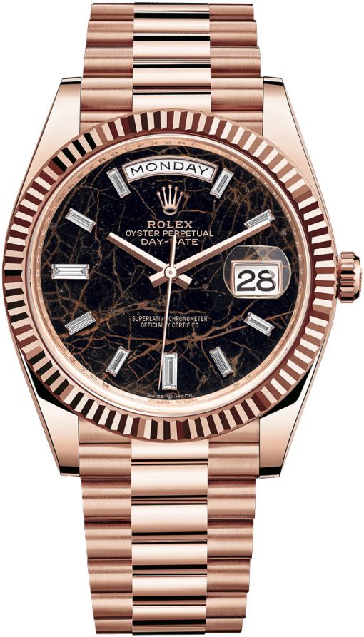 Rolex Day-Date 01/1 (40mm) 228235 Marmer Dial Rose Gold