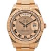 Replica horloge Rolex Day-Date ll 01/2 (41mm) Presidential 218235 18k Rose Gold Pink Champagne Dial ) Romans Top kwaliteit!