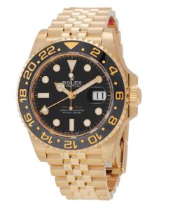 Replica horloge Rolex Gmt-master ll 16 (40mm) 126718GRNR (Jubilee band) gold 18K Automatic-Top kwaliteit!