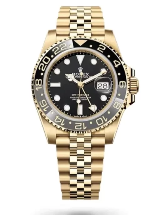 Replica horloge Rolex Gmt-master ll 18 (40mm) 126718GRNR (Jubilee band) gold Automatic-Top kwaliteit!
