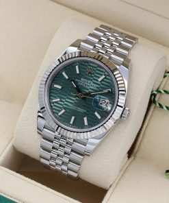Replica horloge Rolex Datejust 63 (41mm) 126334 (Jubilee band) Mintgroene Motif wijzerplaat  (Automatic)  - Top kwaliteit!